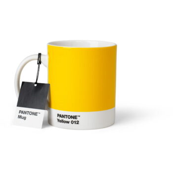 Žltý keramický hrnček 375 ml Yellow 012 – Pantone - Image 2