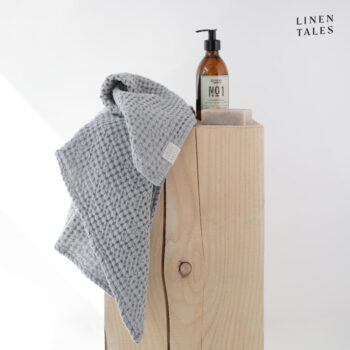 Svetlosivé uteráky a osušky v súprave 3 ks Honeycomb - Linen Tales - Image 7