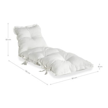 Biely variabilný futón vhodný do exteriéru Karup Design OUT™ Sit&Sleep White - Image 8