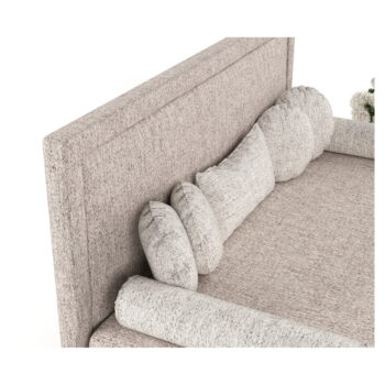 Svetlohnedá čalúnená jednolôžková posteľ 90x200 cm Scala – Maison de Rêve – Obrázok 9