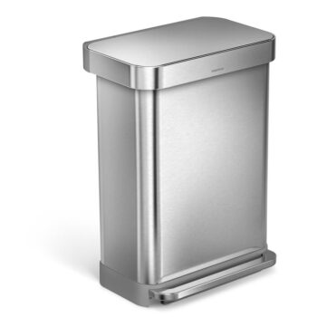 Pedálový oceľový odpadkový kôš 55 l - simplehuman – Obrázok 3