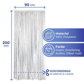 Termo záves do dverí v čierno-striebornej farbe 90x200 cm – Maximex - Image 8