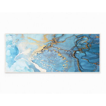 Modrý prateľný koberec 80x150 cm Blue Waves – Oyo Concept – Obrázok 2