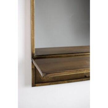 Nástenné zrkadlo s poličkou 37x61 cm Feyza – White Label - Image 3