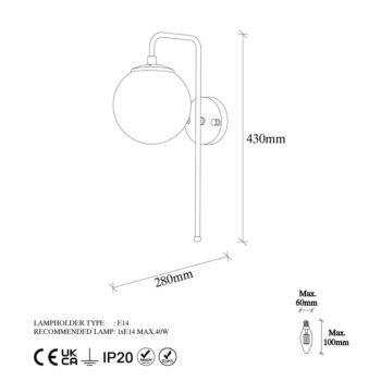 Nástenné svietidlo v zlatej farbe Viran – Opviq lights - Image 5