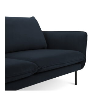 Tmavomodrá zamatová pohovka 200 cm Vienna – Cosmopolitan Design - Image 2