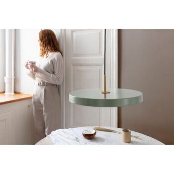 Svetlozelené LED závesné svietidlo s kovovým tienidlom ø 43 cm Asteria – UMAGE - Image 2