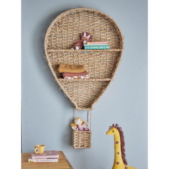 Detská nástenná knižnica z morskej trávy v prírodnej farbe 59x105 cm Ditter – Bloomingville Mini – Obrázok 3