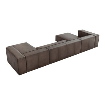 Hnedá kožená rohová pohovka (do "U") Madame - Windsor & Co Sofas - Image 3