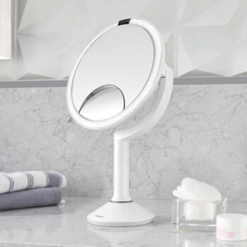 Kozmetické zrkadlo s osvetlením/zväčšovacie (5x) ø 20 cm Sensor Trio – simplehuman - Image 3