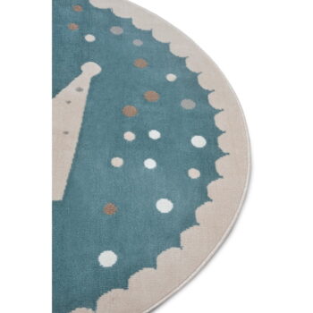 Modrý detský koberec ø 140 cm Crown – Hanse Home - Image 2