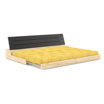 Žltá menčestrová rozkladacia pohovka 196 cm Base – Karup Design - Image 3