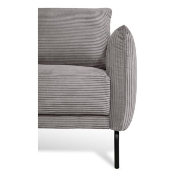 Svetlosivá menčestrová pohovka 212 cm Venray – Scandic - Image 5
