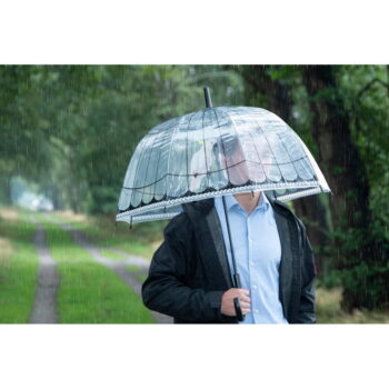 Transparentný dáždnik odolný proti vetru Esschert Design, ⌀ 81 cm - Image 5