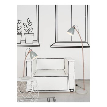 Sivá stolová lampa s kovovým tienidlom (výška 50 cm) Denver – it's about RoMi - Image 2