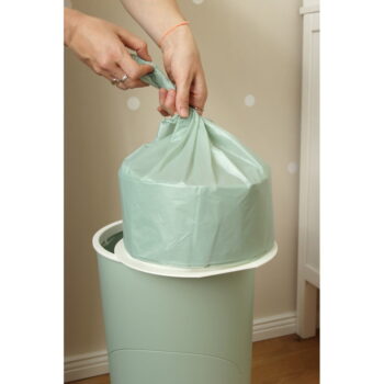 Plastový odpadkový kôš na plienky v mentolovej farbe 25 l Whale – Kindsgut - Image 5