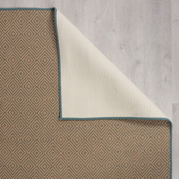 Jutový koberec v modro-prírodnej farbe 160x230 cm Diamond – Flair Rugs - Image 4