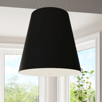 Čierne závesné svietidlo so skleneným tienidlom ø 50 cm Tresco - Nice Lamps - Image 4