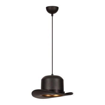 Čierne závesné svietidlo s kovovým tienidlom ø 30 cm Sivani – Opviq lights - Image 4
