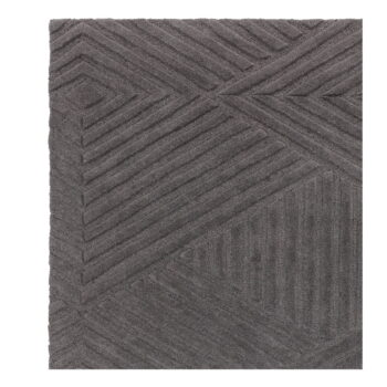 Antracitovosivý vlnený koberec 200x290 cm Hague – Asiatic Carpets - Image 4