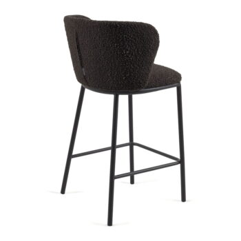 Čierna barová stolička (výška sedadla 65 cm) Ciselia – Kave Home - Image 3