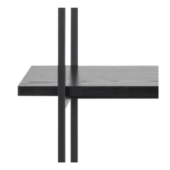 Čierny regál v dekore jaseňa 94x172 cm Angus – Actona - Image 7
