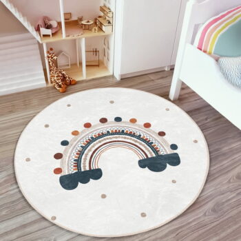 Krémovobiely detský koberec ø 80 cm Comfort – Mila Home - Image 4