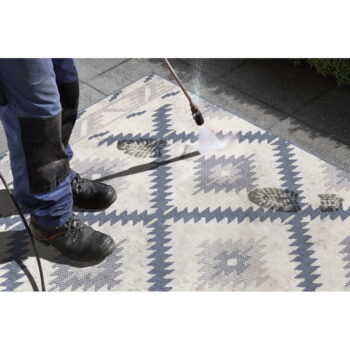 Modro-krémový vonkajší koberec NORTHRUGS Malibu, 170 x 120 cm - Image 2