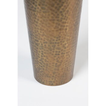 Oceľová vysoká váza v zlatej farbe (výška 56 cm) Dunja – White Label – Obrázok 8