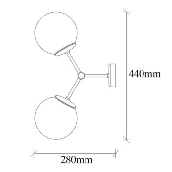 Nástenné svietidlo v bielo-zlatej farbe Opviq lights Damar - Image 7