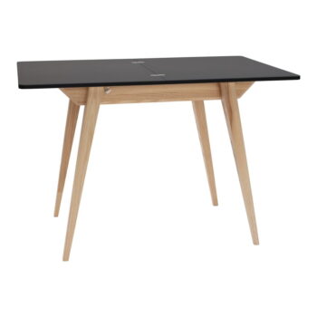 Rozkladací jedálenský stôl s čiernou doskou 65x90 cm Envelope - Ragaba – Obrázok 2
