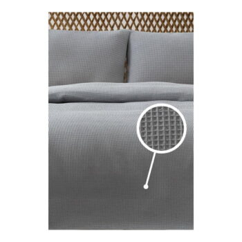 Sivý pléd 200x220 cm Waffle – Mijolnir - Image 2