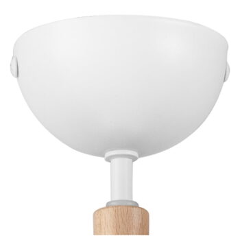 Bielo-hnedé stropné svietidlo s kovovým tienidlom ø 15 cm Marcello – LAMKUR - Image 6