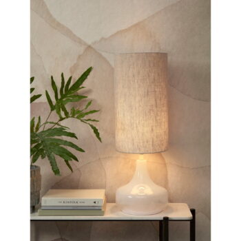 Krémovobiela stolová lampa s textilným tienidlom (výška  75 cm) Reykjavik – it's about RoMi - Image 2