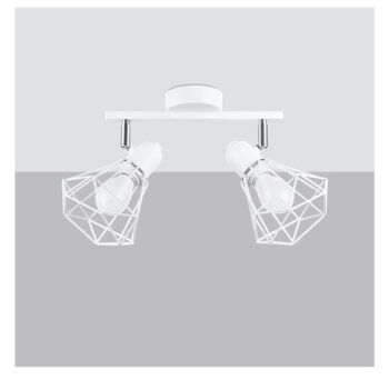 Biele stropné svietidlo ø 10 cm Varpu – Nice Lamps - Image 4