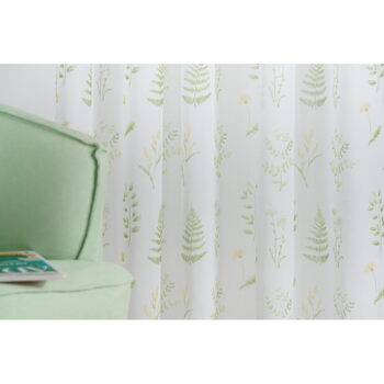 Bielo-zelená záclona 140x245 cm Caledonia – Mendola Fabrics - Image 4