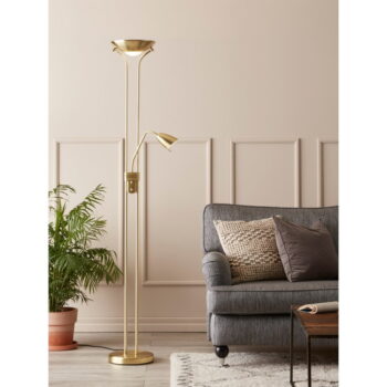 Stojacia lampa v zlatej farbe s kovovým tienidlom (výška  180 cm) Detroit – Markslöjd – Obrázok 2