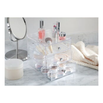 Transparentný organizér 3 zásuvkami iDesign Drawers, výška 18 cm - Image 3