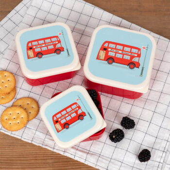 Detský desiatový box 3 ks Routemaster Bus – Rex London – Obrázok 2