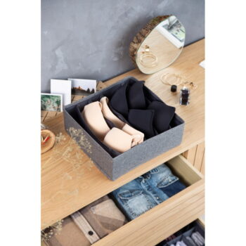 Sivý organizér do zásuvky s priehradkami Bigso Box of Sweden Drawer, 29 x 11 cm – Obrázok 3