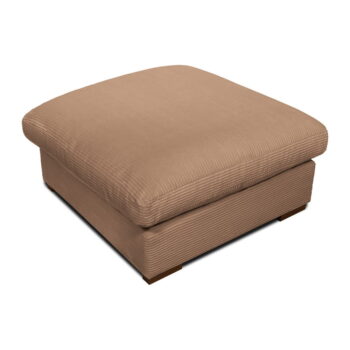 Svetlohnedý menčestrový taburet Comfy – Scandic - Image 3