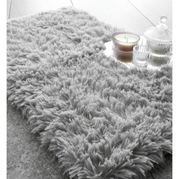 Sivá kúpeľňová predložka 80x50 cm Cuddly - Catherine Lansfield - Image 2