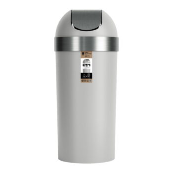 Sivý plastový odpadkový kôš 62 l Venti – Umbra - Image 5