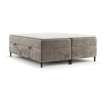 Svetlohnedá boxspring posteľ s úložným priestorom 180x200 cm Araya – Maison de Rêve - Image 2