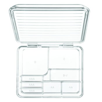 Priehľadný organizér s priehradkami a vekom iDesign Linus, 17 x 14 cm - Image 3