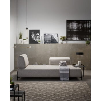 Béžovo-sivá pohovka s malým odkladacím priestorom Kave Home Compo - Image 7