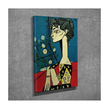 Nástenná reprodukcia na plátne Pablo Picasso Jacqueline with Flowers, 30 × 40 cm - Image 3