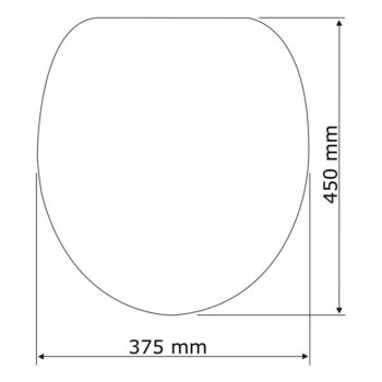WC sedadlo s jednoduchým zatváraním Wenko Astera, 45,5 × 38 cm - Image 5