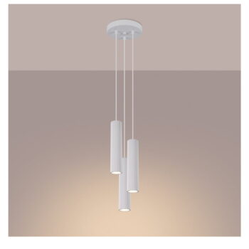 Biele závesné svietidlo ø 19,5 cm Gleam – Nice Lamps – Obrázok 6