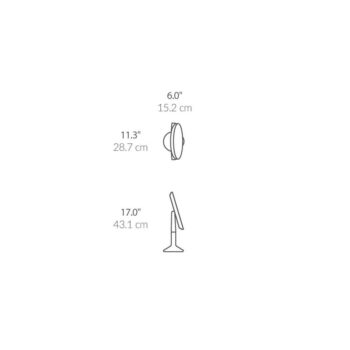 Kozmetické zrkadlo s osvetlením/zväčšovacie (5x) ø 25 cm Sensor Trio Max – simplehuman – Obrázok 6